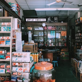 Explore the charm of a vintage grocery store located at Upper Bukit Timah Road featuring diverse products and classic decor.
